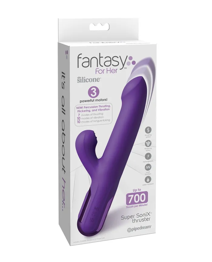 Fantasy for Her Super SoniX Thruster Purple Pipedream Products Vibrators