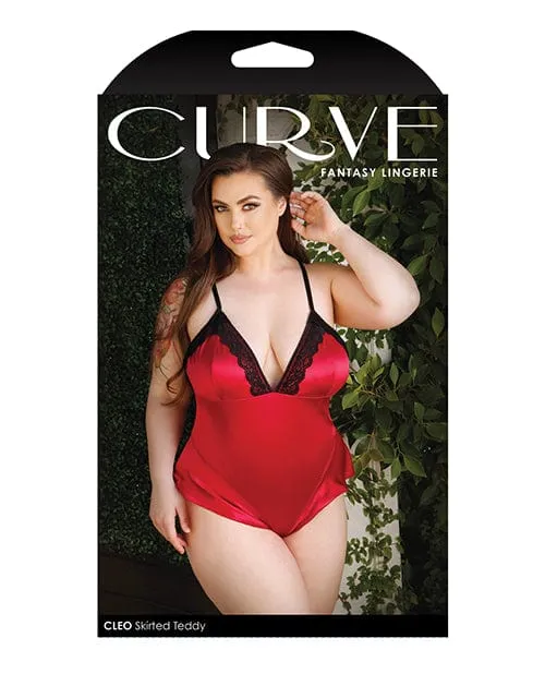 Fantasy Lingerie Curve Cleo Skirted Teddy with Snap Crotch Vibrators Fantasy Lingerie Curve Cleo Skirted Teddy with Snap Crotch Vibrators
