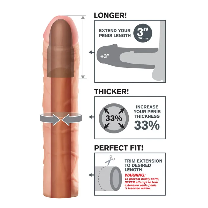 Fantasy XTension Perfect 3Inch Extension Pipedream Anal Fantasy XTension Perfect 3Inch Extension Pipedream Anal