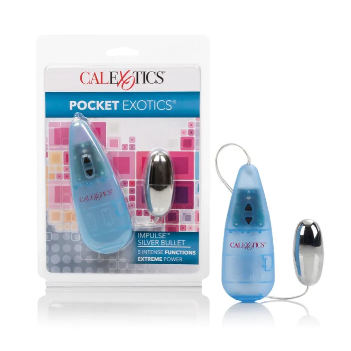 Female Sex Toys CalExotics Impulse Pocket Paks Silver Bullet