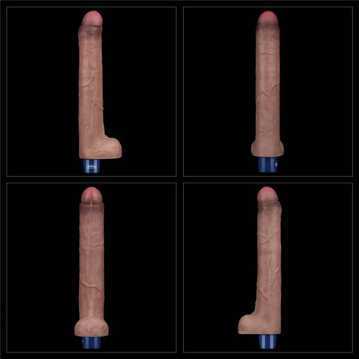 Female Sex Toys honeysx 105 REAL SOFTEE Rechargeable Silicone Vibrating Dildo