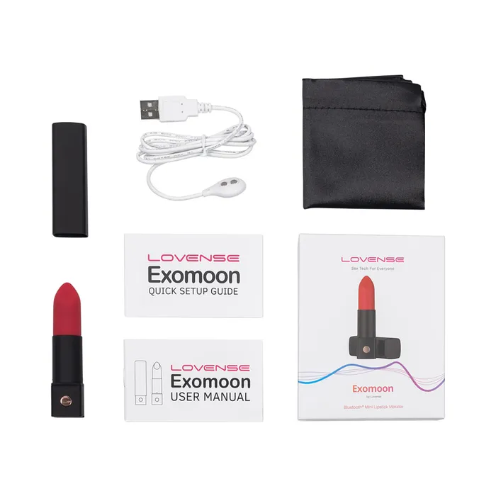 Female Sex Toys Lovense Lovense Exomoon Lipstick Vibrator