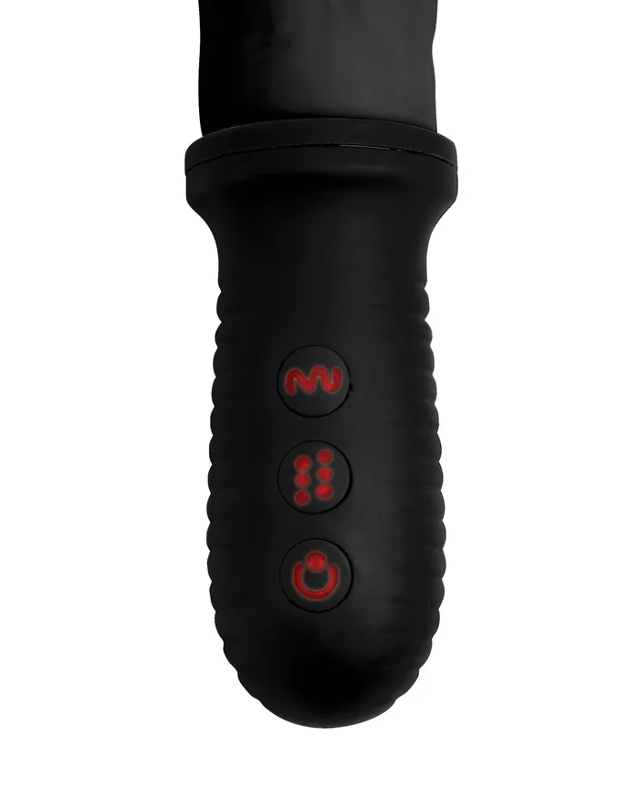 Female Sex Toys Master Series Master Series 8X Auto Pounder Vibrating Thrusting Dildo with Handle Black