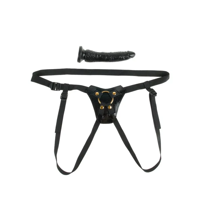 Female Sex Toys Pipedream Fetish Fantasy Gold Designer Strapon Black Female Sex Toys Pipedream Fetish Fantasy Gold Designer Strapon Black
