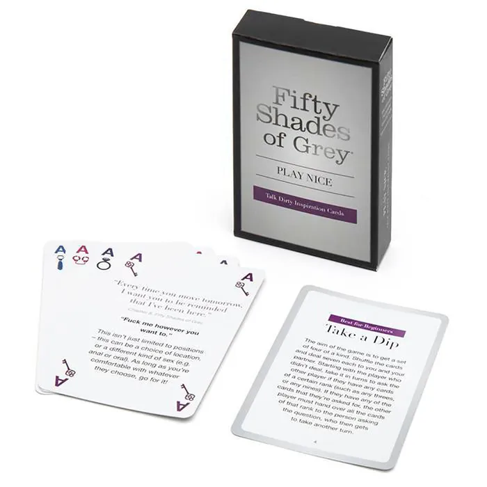 Fifty Shades Play Nice Talk Dirty Cards Fifty Shades of Grey Vibrators