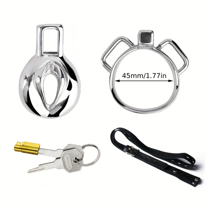 FRRK138 Stainless Chastity Cage Device 4 Size Penis Ring Wearable Cock Lock FRRK Male Sex Toys