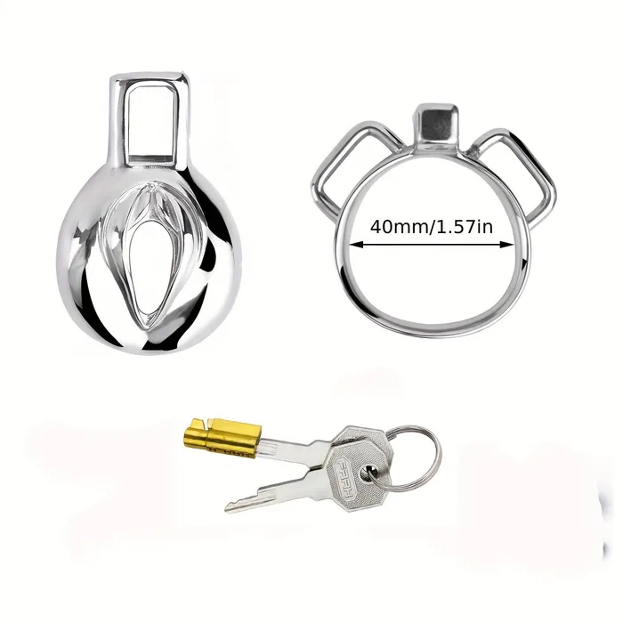 FRRK138 Stainless Chastity Cage Device 4 Size Penis Ring Wearable Cock Lock FRRK Male Sex Toys