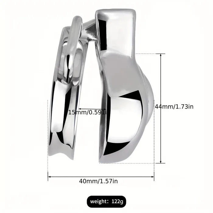 FRRK138 Stainless Chastity Cage Device 4 Size Penis Ring Wearable Cock Lock FRRK Male Sex Toys