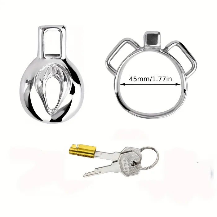 FRRK138 Stainless Chastity Cage Device 4 Size Penis Ring Wearable Cock Lock FRRK Male Sex Toys