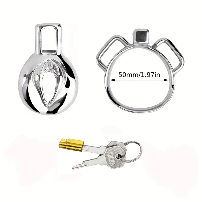 FRRK138 Stainless Chastity Cage Device 4 Size Penis Ring Wearable Cock Lock FRRK Male Sex Toys