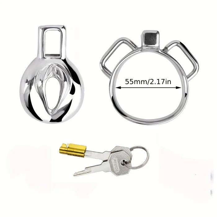 FRRK138 Stainless Chastity Cage Device 4 Size Penis Ring Wearable Cock Lock FRRK Male Sex Toys