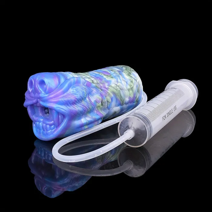 FRRK Male Sex Toys Monster Lion Mouth Silicon Pocket Pussy Penis Exercise Masturbator