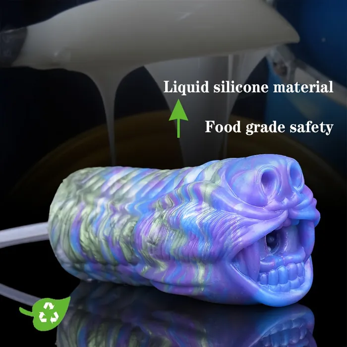 FRRK Male Sex Toys Monster Lion Mouth Silicon Pocket Pussy Penis Exercise Masturbator