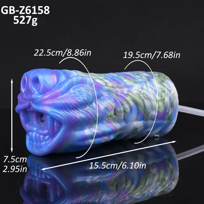 FRRK Male Sex Toys Monster Lion Mouth Silicon Pocket Pussy Penis Exercise Masturbator
