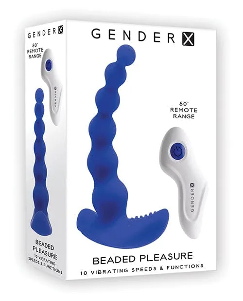 Gender X Anal Gender X Beaded Pleasure Blue