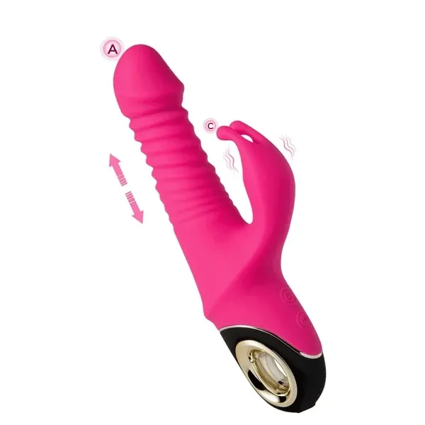 honeysx Female Sex Toys Tongue licking Thrusting Rabbit Vibrator with Rotation Beads honeysx Female Sex Toys Tongue licking Thrusting Rabbit Vibrator with Rotation Beads