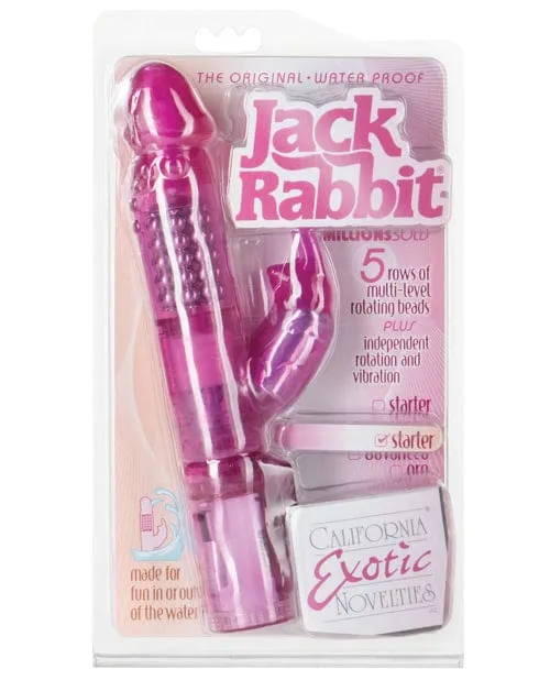 Jack Rabbits with Floating Beads Waterproof CalExotics Female Sex Toys
