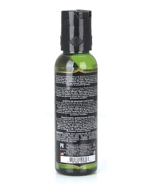 Kama Sutra Naturals Massage Oil 2 Oz Coconut Pineapple Kama Sutra Couples Kama Sutra Naturals Massage Oil 2 Oz Coconut Pineapple Kama Sutra Couples