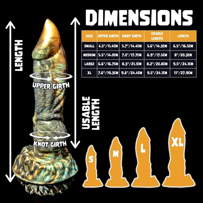 Kreature Adult Toys Vibrators Uldred Elder Dragon Blend Color