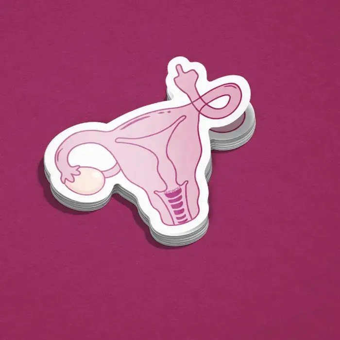 Male Sex Toys Angry Uterus Pro Choice Sticker SHEWOLF Designs