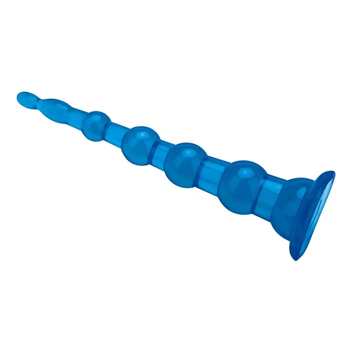 Male Sex Toys Blue Line Men 85 Anal Beads With Suction Base