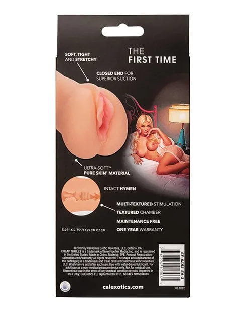 Male Sex Toys CalExotics Cheap Thrills The First Time Pussy Masturbator Ivory Male Sex Toys CalExotics Cheap Thrills The First Time Pussy Masturbator Ivory