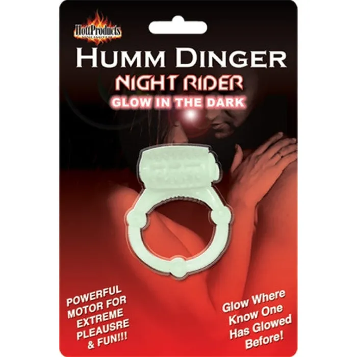 Male Sex Toys Humm Dinger Night Rider GlowintheDark Vibrating Penis Ring Each Hott Products Male Sex Toys Humm Dinger Night Rider GlowintheDark Vibrating Penis Ring Each Hott Products