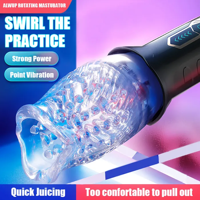 Male Sex Toys Touch Honey 360 Automatic Rotating Transparent Blowjob Masturbator Cup
