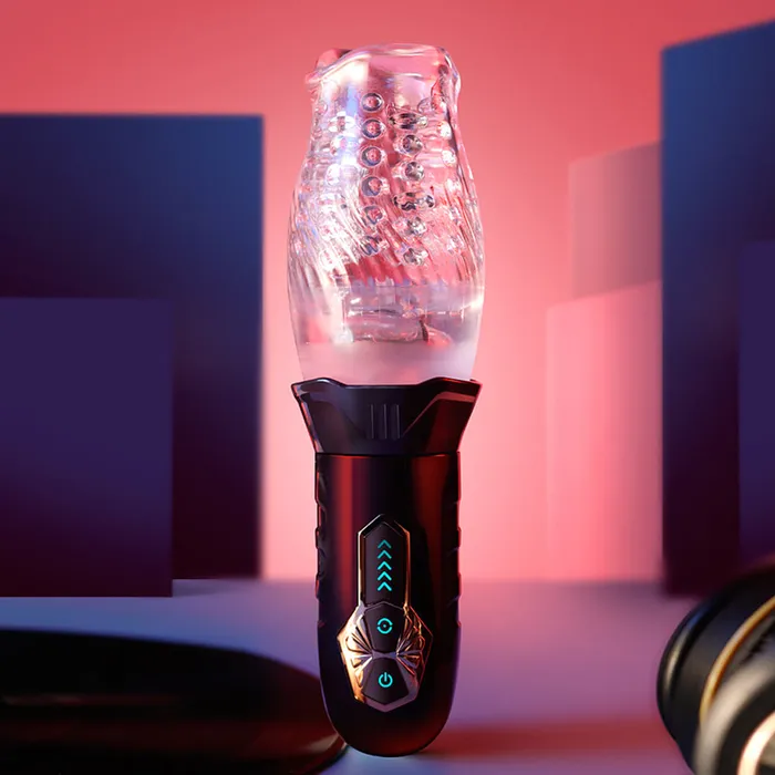Male Sex Toys Touch Honey 360 Automatic Rotating Transparent Blowjob Masturbator Cup