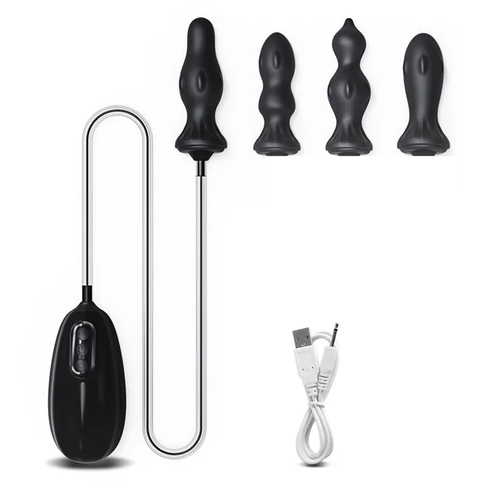 MultiHead Wired Remote Control Inflatable Anal Plug Touch Honey Male Sex Toys MultiHead Wired Remote Control Inflatable Anal Plug Touch Honey Male Sex Toys