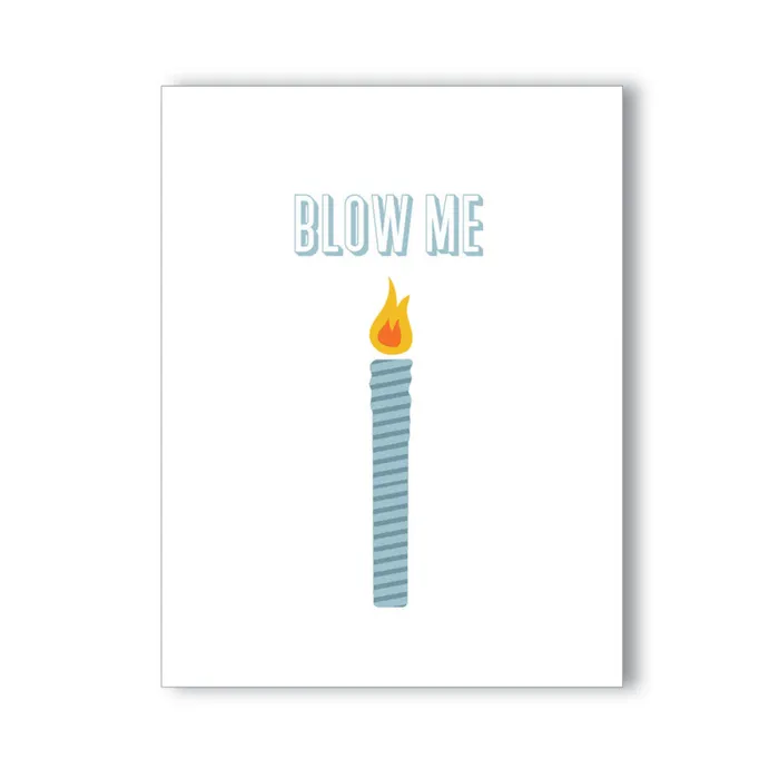 Naughty Kards Blow Me Birthday Candle Adult Greeting Card by NaughtyKards Vibrators Naughty Kards Blow Me Birthday Candle Adult Greeting Card by NaughtyKards Vibrators