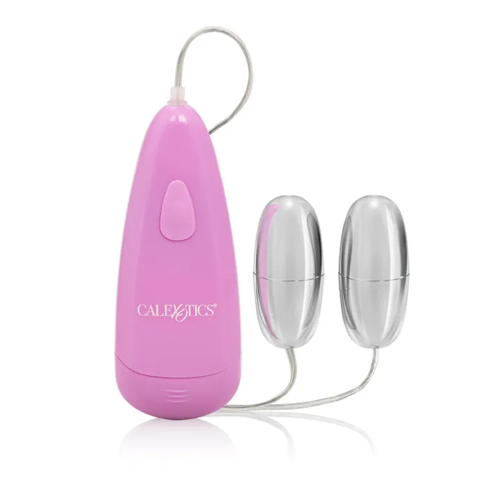 Pocket Exotics Waterproof Double Silver Bullets Pink CalExotics Vibrators Pocket Exotics Waterproof Double Silver Bullets Pink CalExotics Vibrators