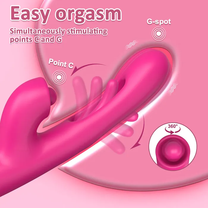 Popper Spinning Clit Teaser and Tapping GSpot Vibrator Touch Honey Vibrators