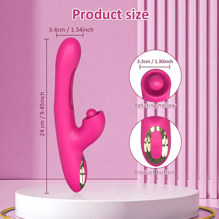 Popper Spinning Clit Teaser and Tapping GSpot Vibrator Touch Honey Vibrators