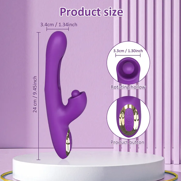 Popper Spinning Clit Teaser and Tapping GSpot Vibrator Touch Honey Vibrators