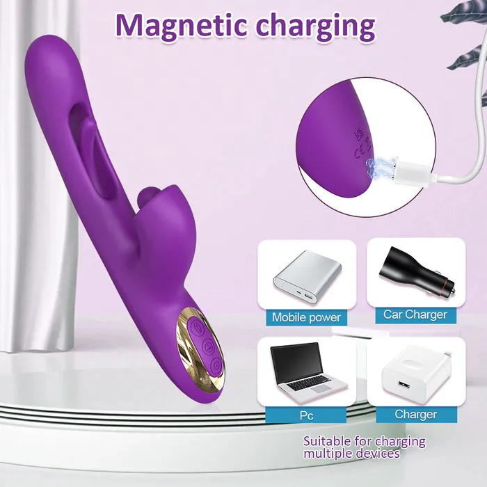 Popper Spinning Clit Teaser and Tapping GSpot Vibrator Touch Honey Vibrators