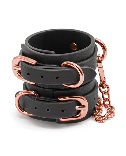 Restraints Bondage Couture Wrist Cuffs Black NS Novelties Restraints Bondage Couture Wrist Cuffs Black NS Novelties