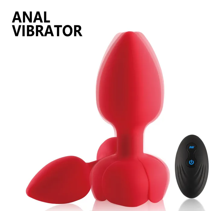 Rose Vibrating Light Up Led Butt Plugs honeysx Male Sex Toys