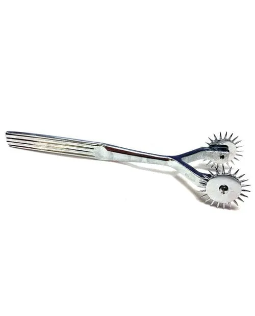 Rouge Stainless Steel 2 Prong Pinwheel Rouge Dildos