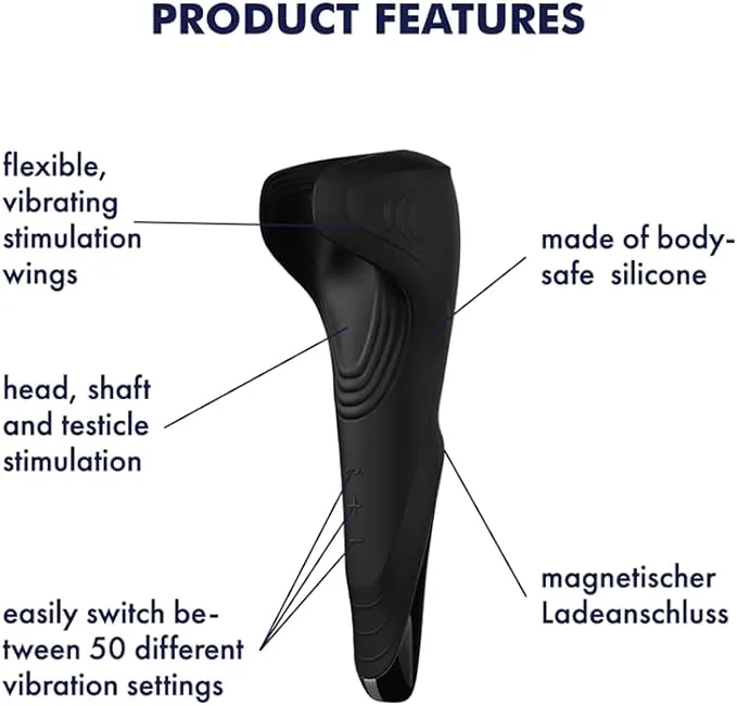 Satisfyer Male Sex Toys Satisfyer Men Wand Vibrator Male Masturbator Stroker Vibrating Stimulation
