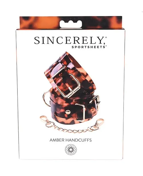 Sincerely Amber Hand Cuffs Sportsheets International Couples Sincerely Amber Hand Cuffs Sportsheets International Couples