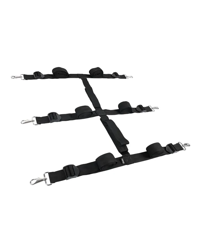 Sportsheets International Anal Edge Extreme Under the Bed Restraint System Black Sportsheets International Anal Edge Extreme Under the Bed Restraint System Black