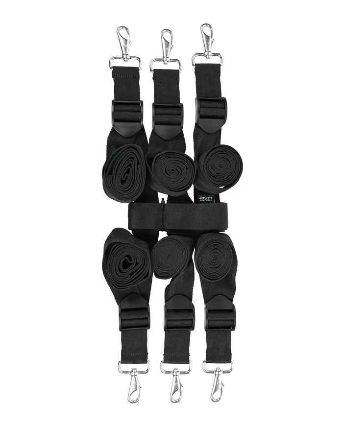 Sportsheets International Anal Edge Extreme Under the Bed Restraint System Black Sportsheets International Anal Edge Extreme Under the Bed Restraint System Black