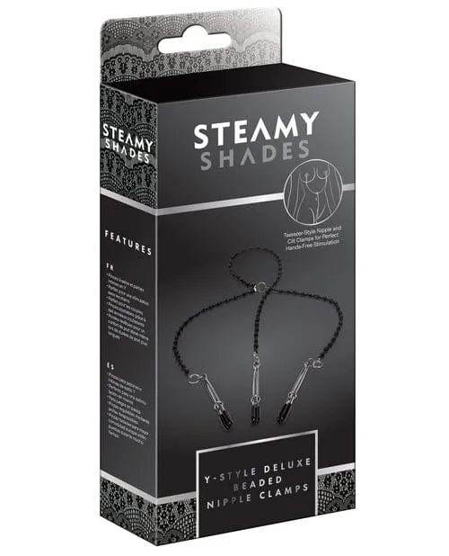St Rubber Anal Steamy Shades Ystyle Deluxe Beaded Nipple Clamps BlackSilver St Rubber Anal Steamy Shades Ystyle Deluxe Beaded Nipple Clamps BlackSilver