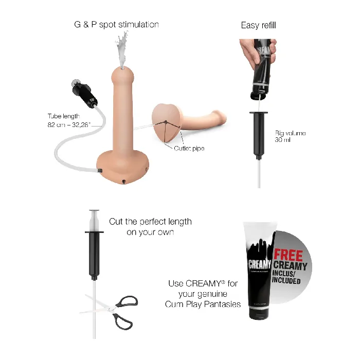 StrapOnMe Cum Dil Vanilla StrapOnMe Female Sex Toys