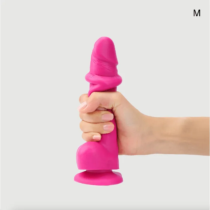 StrapOnMe Sliding Skin Realistic Dil Medium Fuchsia StrapOnMe Female Sex Toys StrapOnMe Sliding Skin Realistic Dil Medium Fuchsia StrapOnMe Female Sex Toys