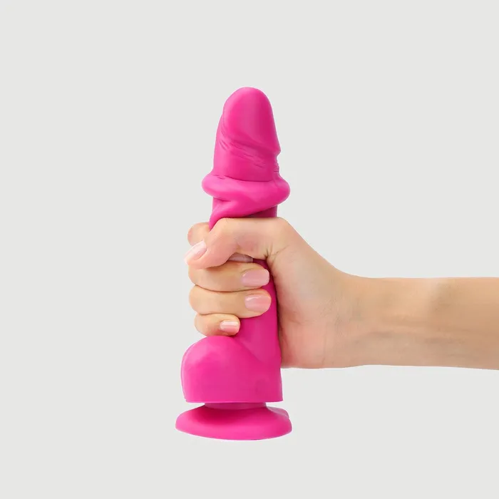 StrapOnMe Sliding Skin Realistic Dil Medium Fuchsia StrapOnMe Female Sex Toys