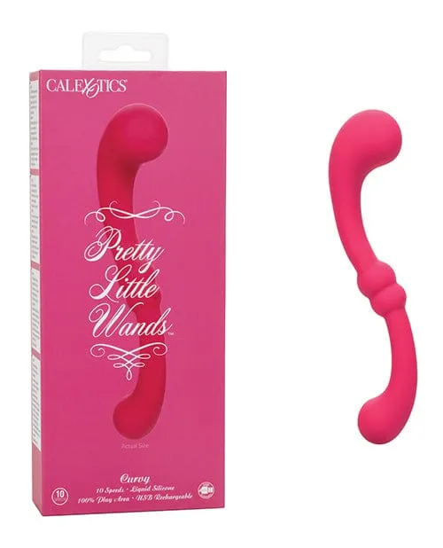 Vibrators CalExotics Pretty Little Wands Curvy Massager Pink