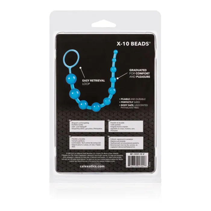 Vibrators CalExotics X10 Beads Blue Vibrators CalExotics X10 Beads Blue