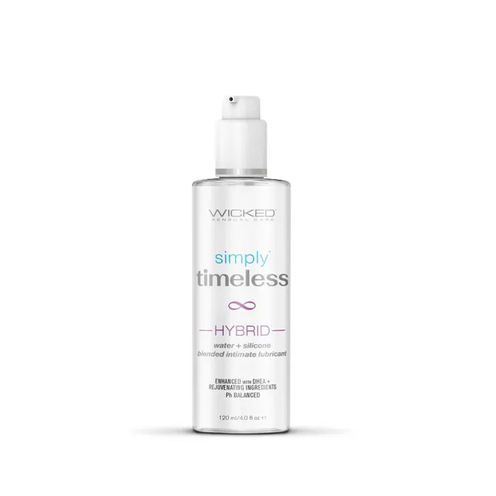 Wicked Sensual Care Vibrators Simply Timeless Aqua Hybrid Based 4 Oz